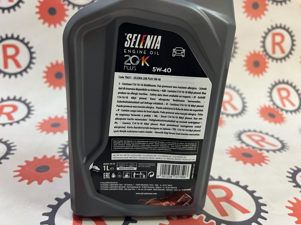 Olio motore Selenia 20K  Plus 5W40 FCA 955535-M2