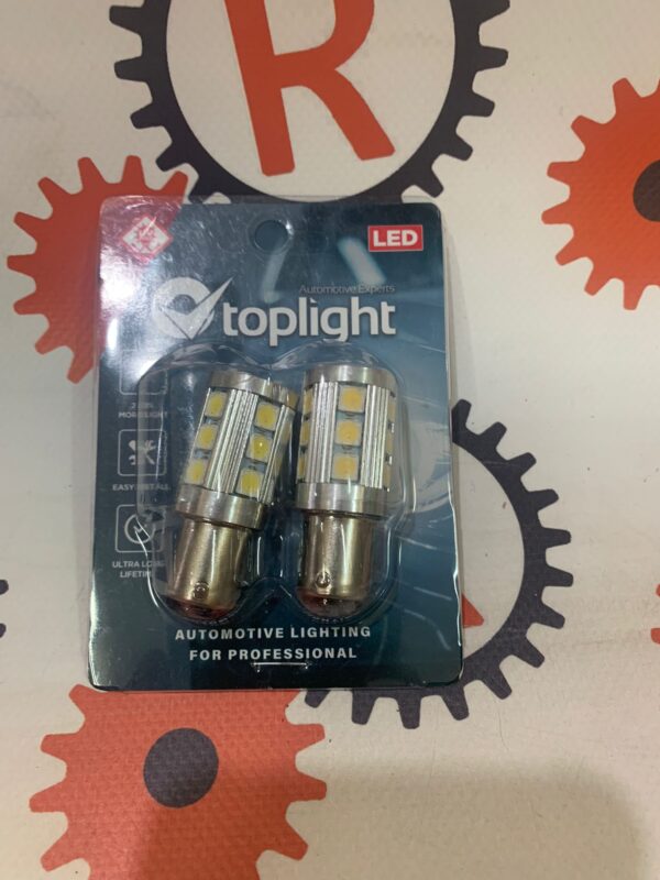 Set lampade P21/5W a led smd con canbus 12v (2pz) marca Topligth 39217